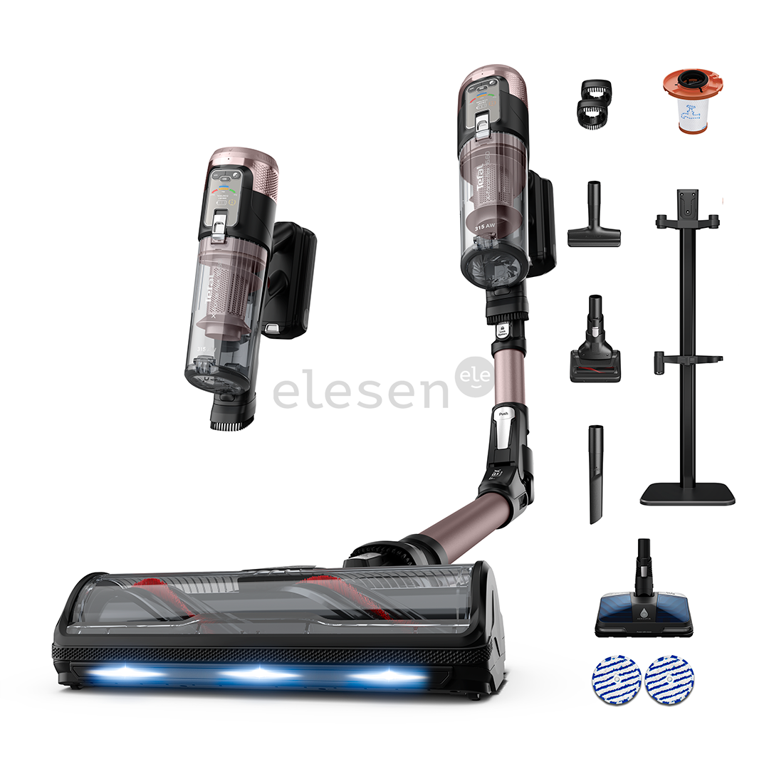 Tefal X-Force Flex 16.60, сухая и влажная уборка, розовый/черный - Беспроводной пылесос