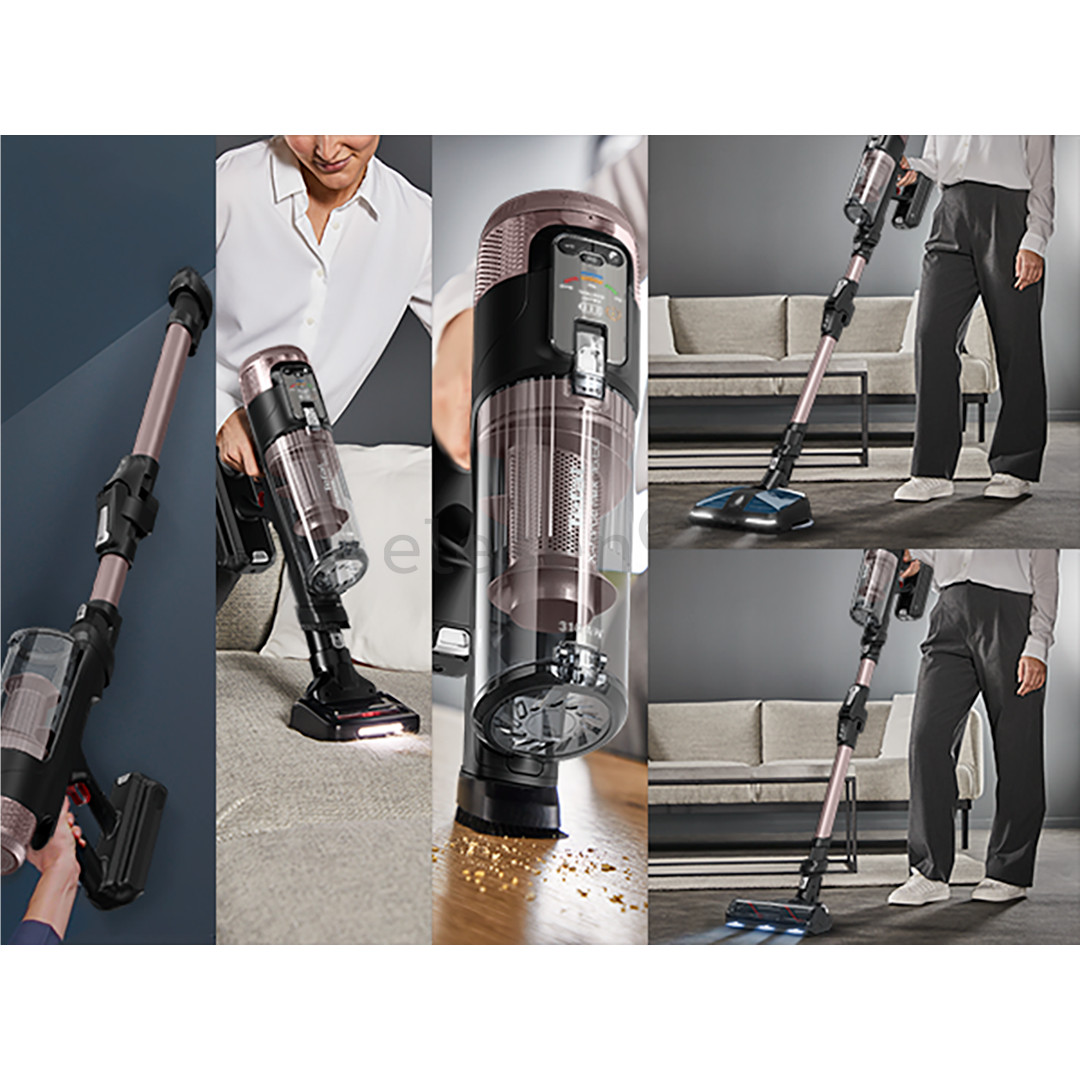 Tefal X-Force Flex 16.60, сухая и влажная уборка, розовый/черный - Беспроводной пылесос