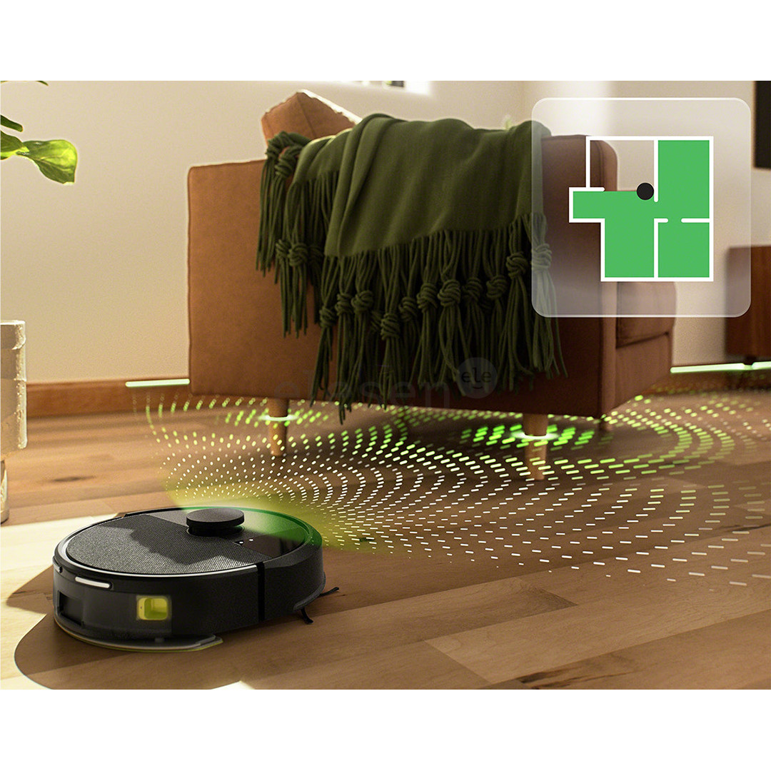 iRobot Roomba® 105 Combo, Wet & Dry, juodas - Dulkių siurblys robotas