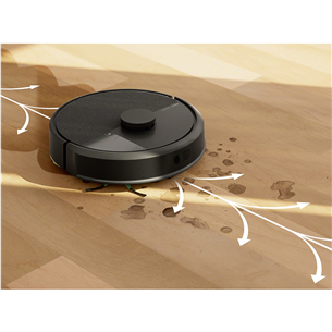 iRobot Roomba® 105 Combo, Wet & Dry, juodas - Dulkių siurblys robotas