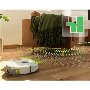 iRobot Roomba® 105 Combo+, Wet & Dry, baltas - Dulkių siurblys robotas
