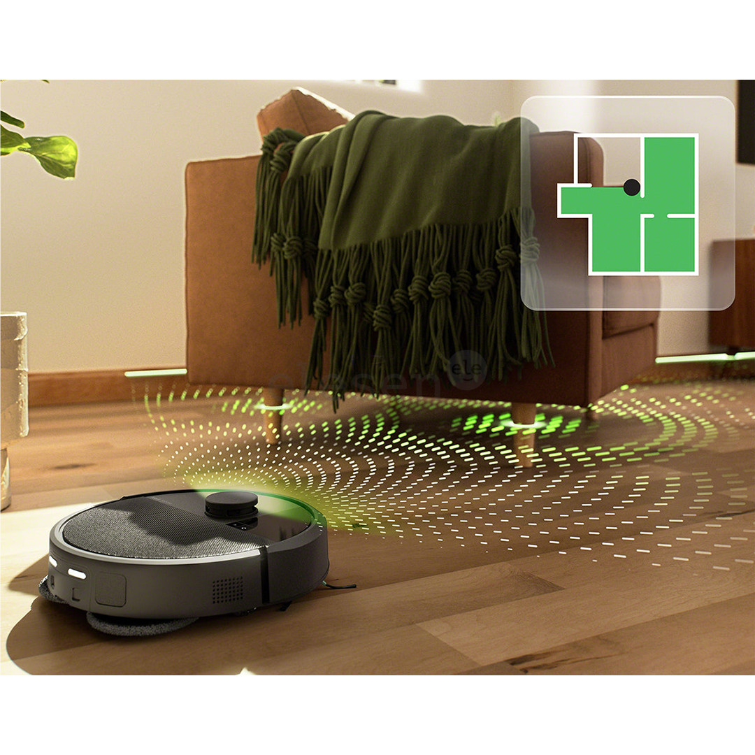 iRobot Roomba® Plus 405 Combo, Wet & Dry, juodas - Dulkių siurblys robotas