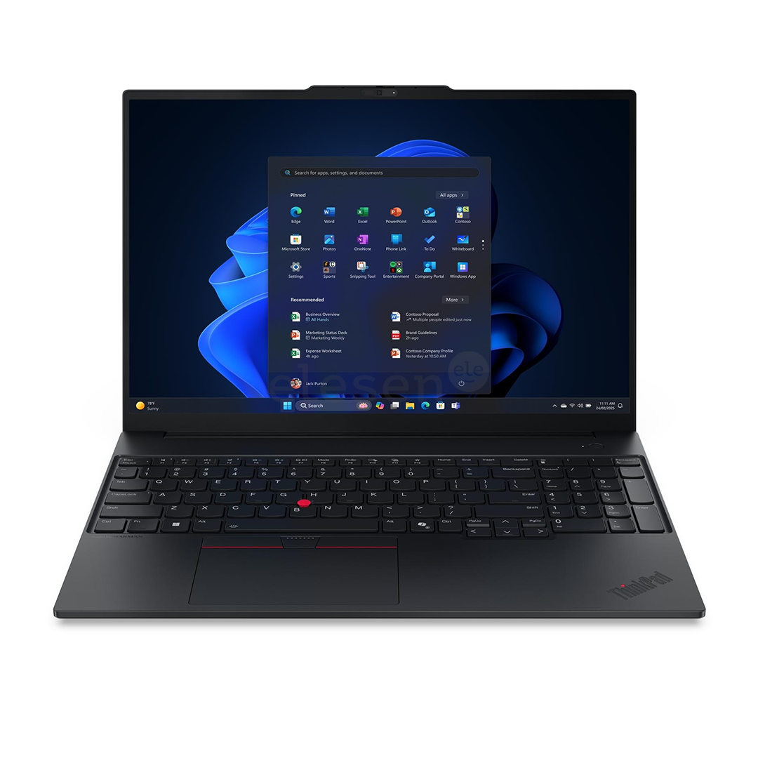Lenovo ThinkPad E16 Gen 3, 16'', WUXGA, Ultra 5, 16 GB, 512 GB, W11P, ENG, black - Notebook