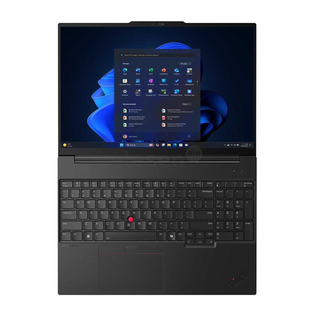 Lenovo ThinkPad E16 Gen 3, 16'', WUXGA, Ultra 5, 16 ГБ, 512 ГБ, W11P, ENG, черный - Ноутбук