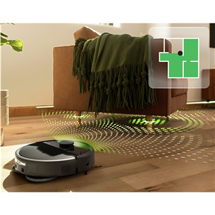 iRobot Roomba® Plus 505 Combo, Wet & Dry, juodas - Dulkių siurblys robotas