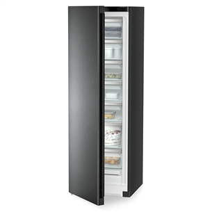 Liebherr plus NoFrost, 278 L, height 186 cm, black steel - Freezer