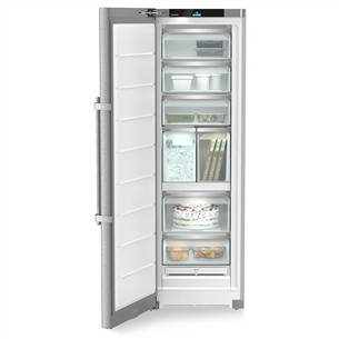 Liebherr prime NoFrost, 278 L, height 186 cm, stainless steel - Freezer