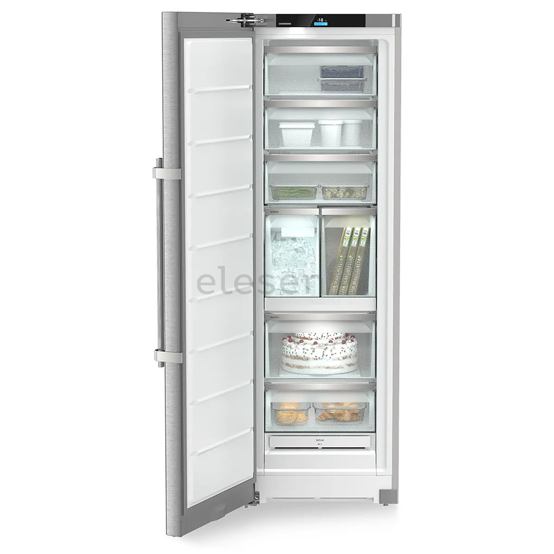 Liebherr prime NoFrost, 278 L, height 186 cm, stainless steel - Freezer