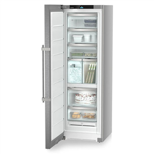 Liebherr prime NoFrost, 278 L, height 186 cm, stainless steel - Freezer