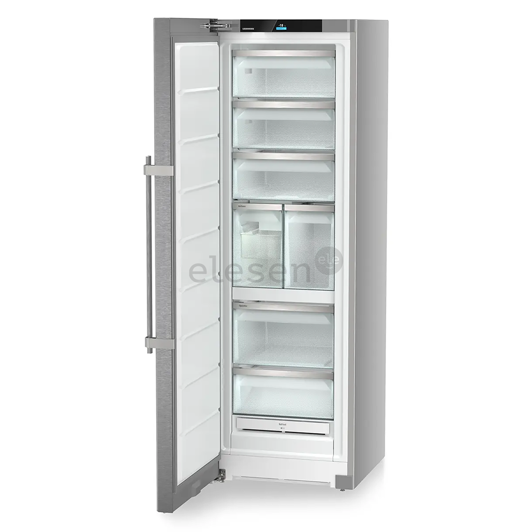 Liebherr prime NoFrost, 278 L, aukštis 186 cm, nerūdijančio plieno - Šaldiklis