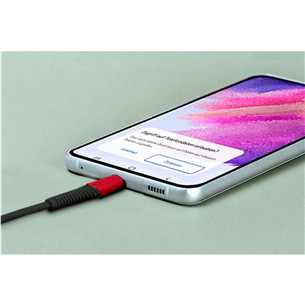 Hama Extreme Charging Cable, USB-A - USB-C, Nylon, 1.5 m, black/red - Cable