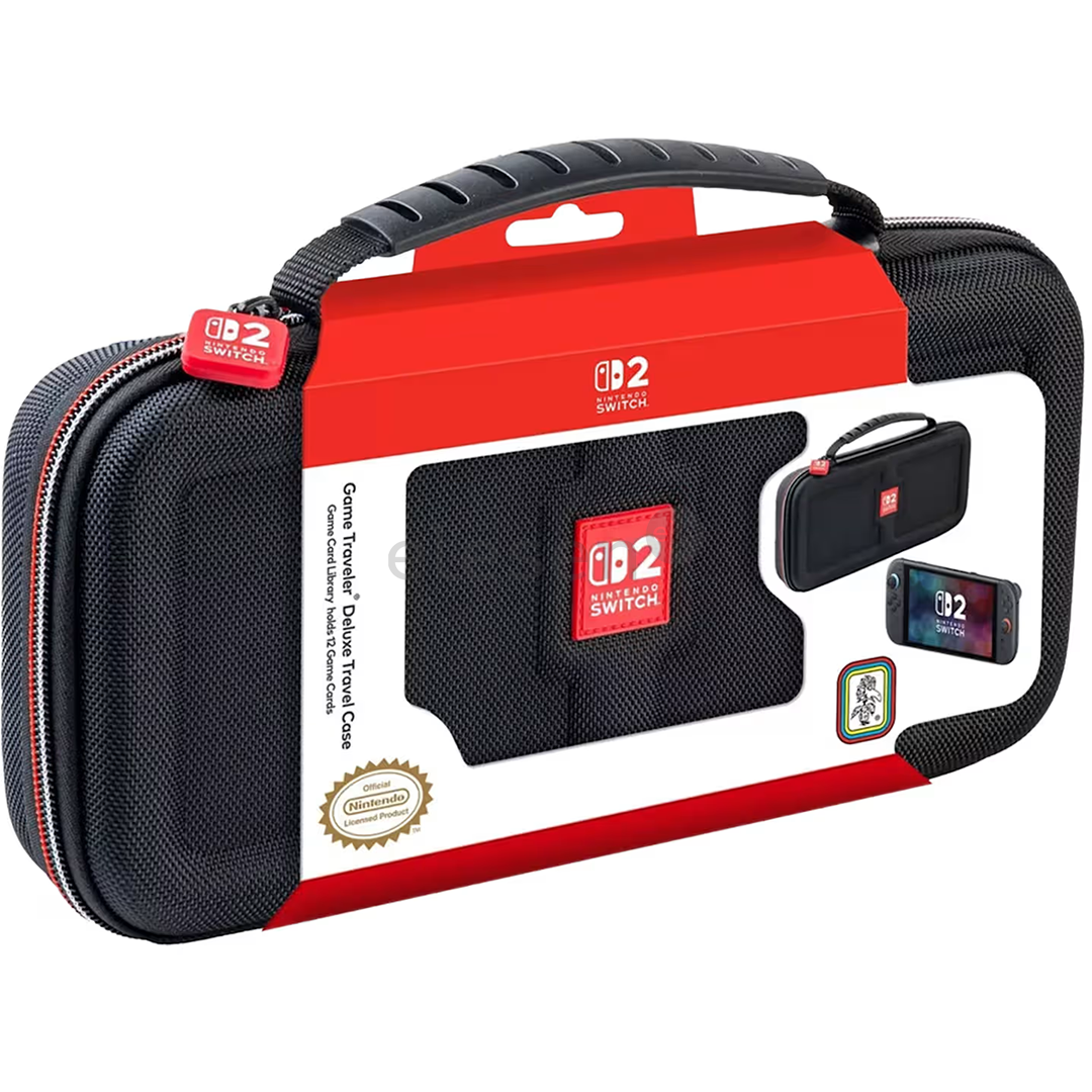 RDS Industries Deluxe Travel Case, Nintendo Switch/Switch 2, juodas - Dėklas