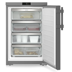 Liebherr pure, SmartFrost, 107 L, height 85 cm, dark grey - Freezer