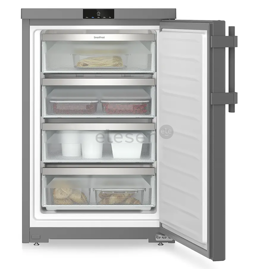 Liebherr pure, SmartFrost, 107 L, height 85 cm, dark grey - Freezer