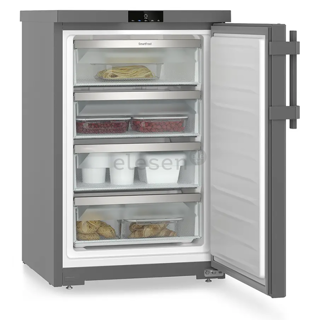 Liebherr pure, SmartFrost, 107 L, height 85 cm, dark grey - Freezer