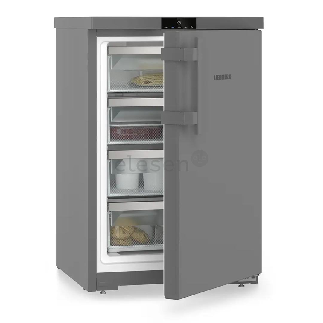 Liebherr pure, SmartFrost, 107 L, height 85 cm, dark grey - Freezer