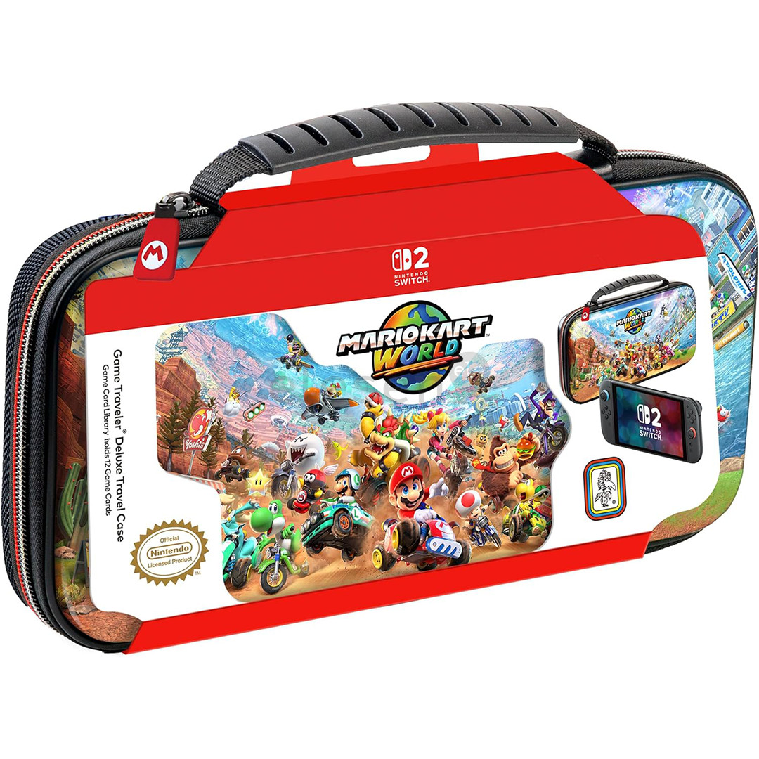 RDS Industries Deluxe Mario Kart World Travel Case, Nintendo Switch/Switch 2 - Travel case