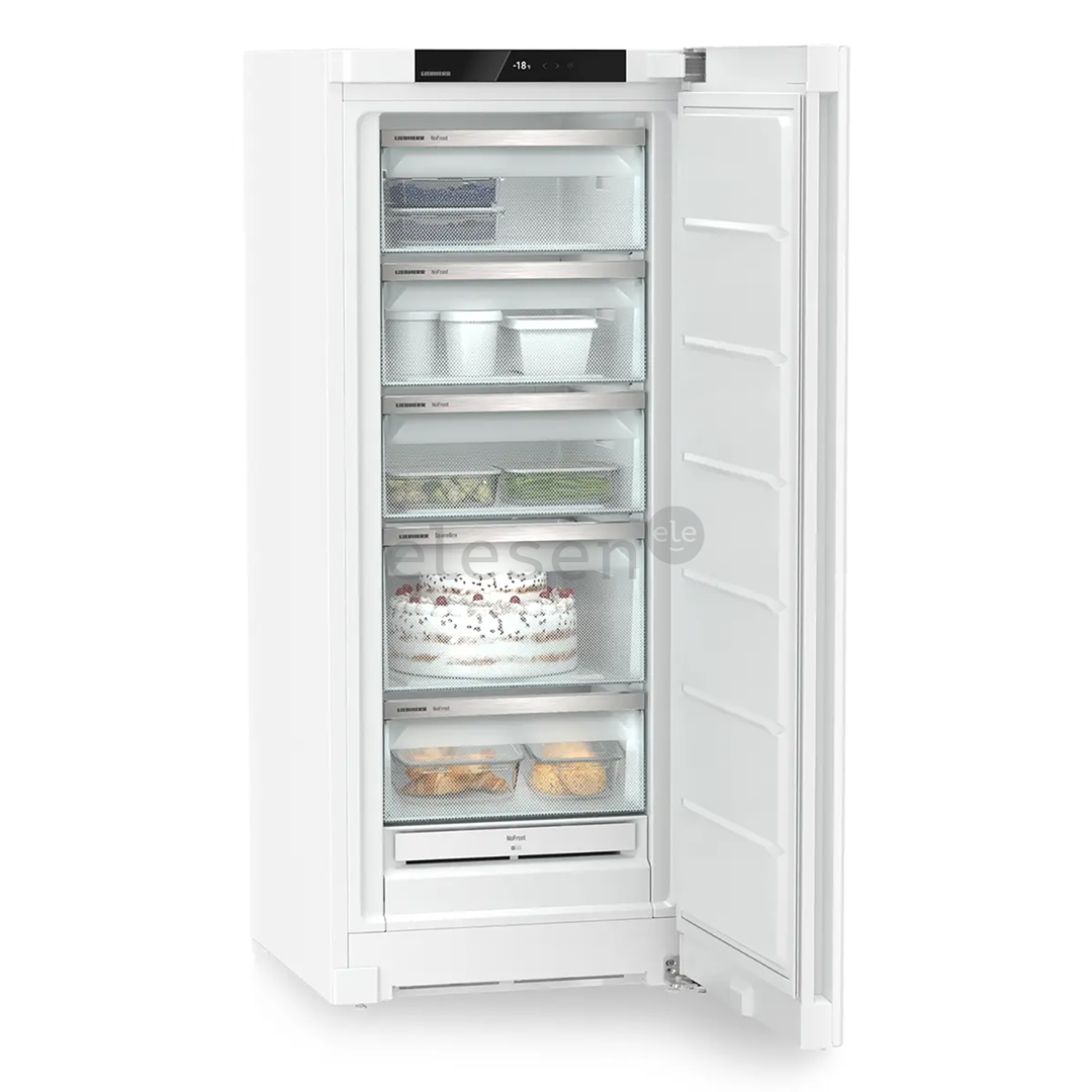 Liebherr pure NoFrost, 200 L, height 146 cm, white - Freezer