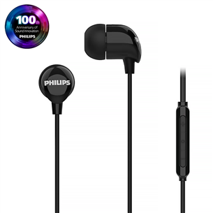 Philips TAE2146, USB-C, juodos - Ausinės TAE2146BK/00