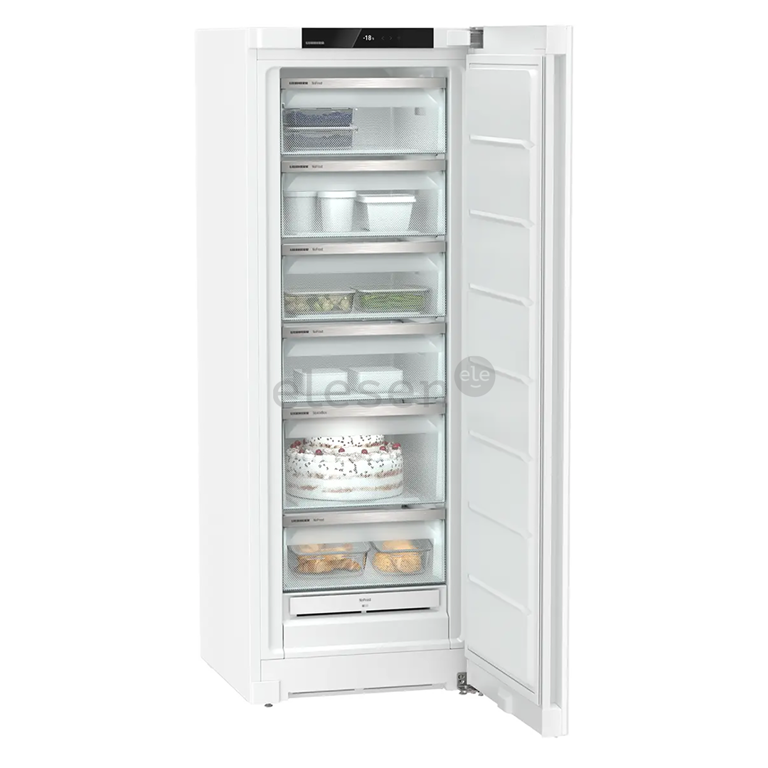 Liebherr pure NoFrost, 239 L, height 166 cm, white - Freezer