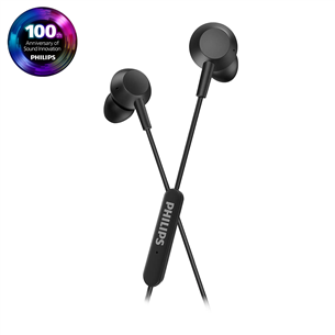 Philips TAE5008BK, USB-C, su mikrofonu, juodos - Ausinės TAE5008BK/00