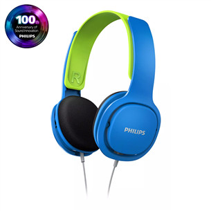 Philips SHK2000BL, mėlynos - Vaikiškos ausinės SHK2000BL/00