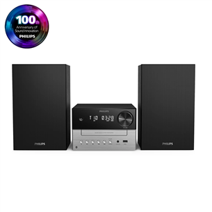 Philips TAM3205, 2.0, черный/серебристый - Музыкальный центр TAM3205M2/12
