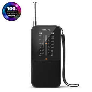 Philips TAR1509, juodas - Nešiojamasis radijas TAR1509/00