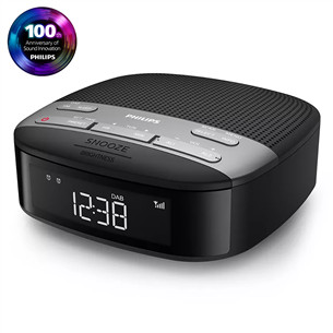 Philips TAR3505, FM, DAB+, juodas - Radijo žadintuvas TAR3505/12