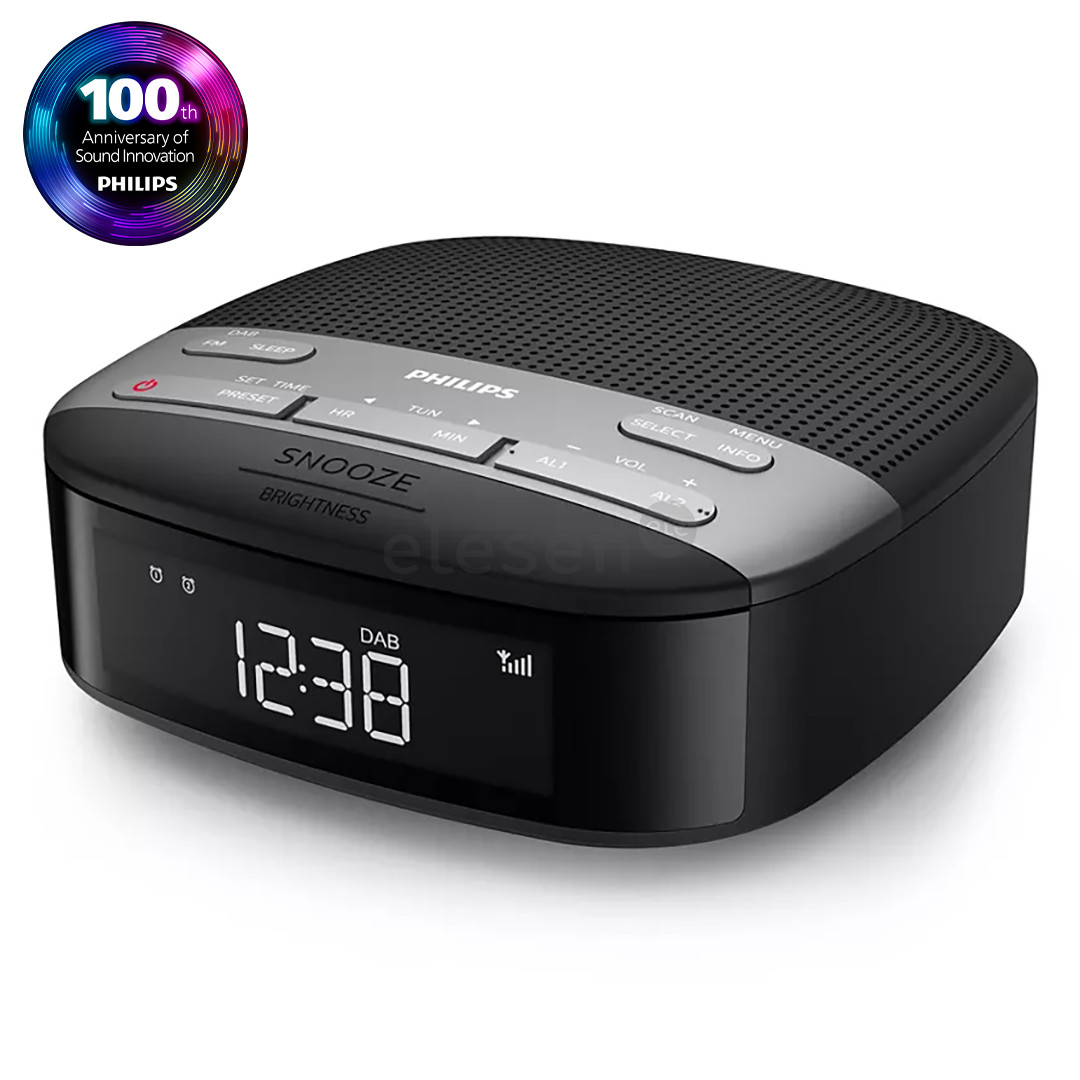 Philips TAR3505, FM, DAB+, черный - Радиочасы