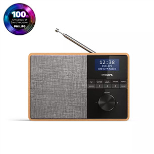 Philips TAR5505, DAB+, FM, Bluetooth, su laikmačiu, rudas - Radijas TAR5505/10