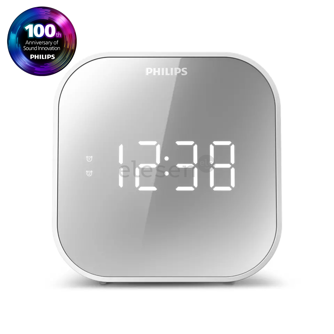 Philips TAR4406/12, FM, USB, baltas - Radijo žadintuvas
