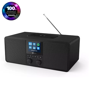 Philips TAR8805, FM, DAB+, Spotify connect, Bluetooth, wireless charging, black - Internet radio TAR8805/10