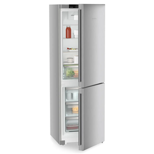 Liebherr, Pure NoFrost, 330 L, aukštis 186 cm, sidabro spalvos - Šaldytuvas