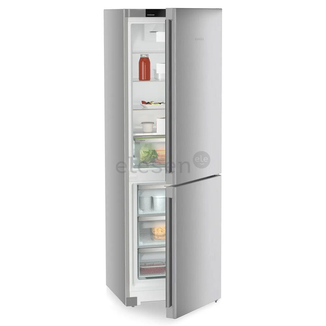 Liebherr, Pure NoFrost, 330 L, aukštis 186 cm, sidabro spalvos - Šaldytuvas
