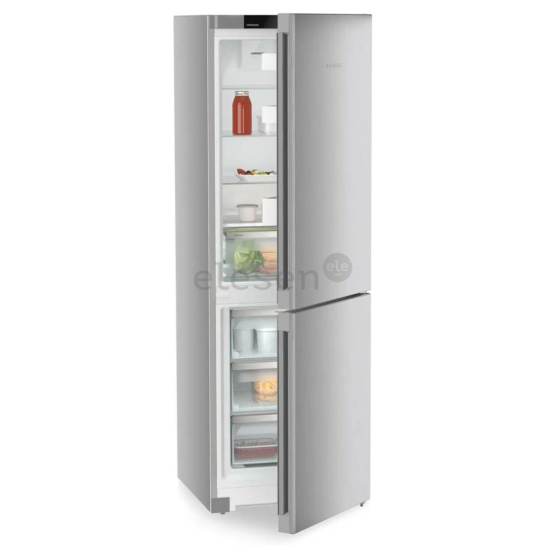 Liebherr, Pure NoFrost, 330 L, aukštis 186 cm, sidabro spalvos - Šaldytuvas