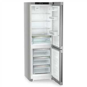 Liebherr, Pure NoFrost, 330 L, aukštis 186 cm, sidabro spalvos - Šaldytuvas