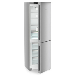 Liebherr, Pure NoFrost, 330 L, aukštis 186 cm, sidabro spalvos - Šaldytuvas