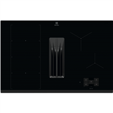 Electrolux 900 XT SensePro, ширина 80 см, черный - Интегрируемая индукционная варочная панель с вытяжкой