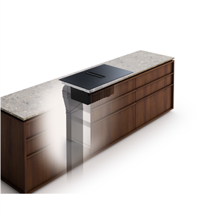 Electrolux 900 XT SensePro, plotis 80 cm, juoda - Įmontuojama kaitlentė su gartraukiu