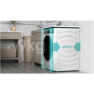 Hisense, 9 kg, depth 47 cm, 1400 rpm - Front load washing machine