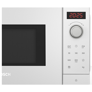 Bosch, 20 L, 800 W, white - Microwave Oven