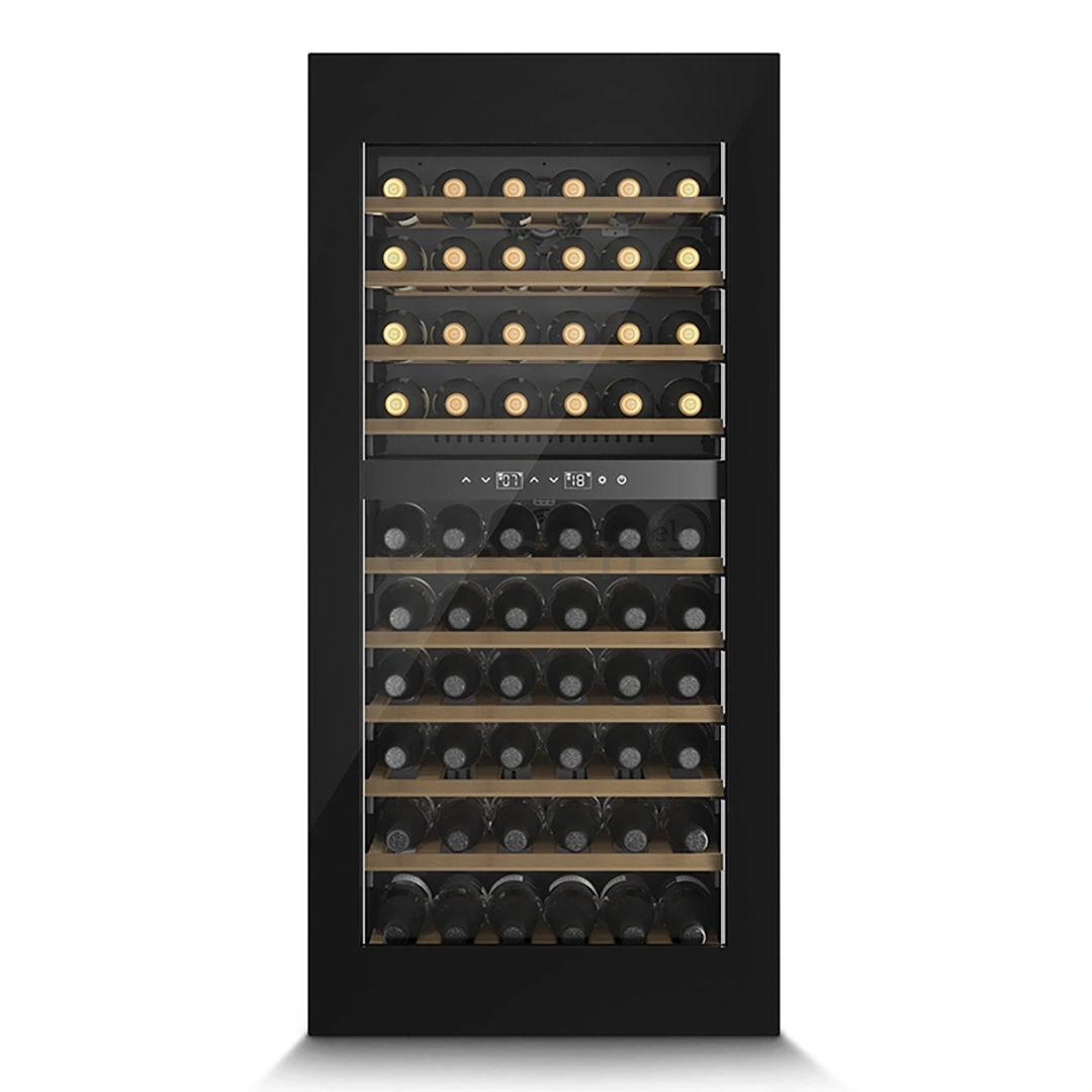 Caso WineDeluxe WD 60, 60 butelių, aukštis 124 cm, juodas - Vyno šaldytuvas