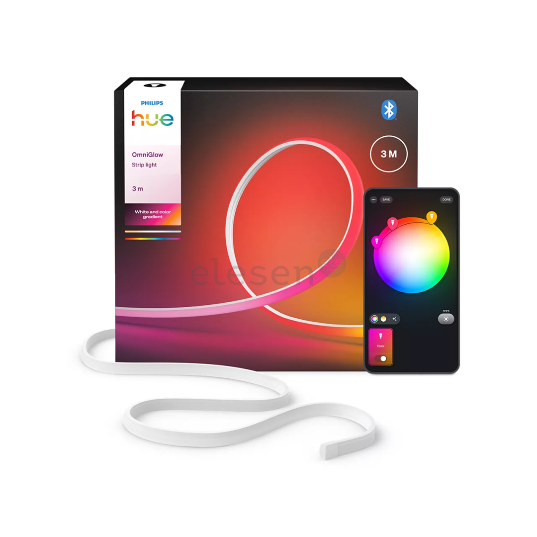 Philips Hue OmniGlow Lightstrip, 3 m, balta - LED juosta
