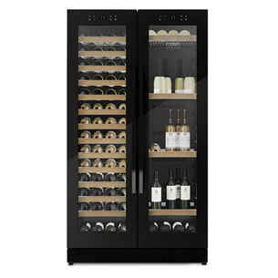 Caso WineChef Duo 122, 122 bottles, height 176 cm, black - Wine cooler 00674