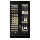 Caso WineChef Duo 122, 122 bottles, height 176 cm, black - Wine cooler