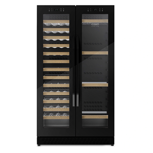Caso WineChef Duo 122, 122 bottles, height 176 cm, black - Wine cooler