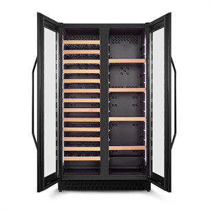 Caso WineChef Duo 122, 122 бутылки, высота 176 см, черный - Винный шкаф
