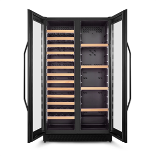 Caso WineChef Duo 122, 122 bottles, height 176 cm, black - Wine cooler