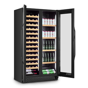 Caso WineChef Duo 122, 122 bottles, height 176 cm, black - Wine cooler